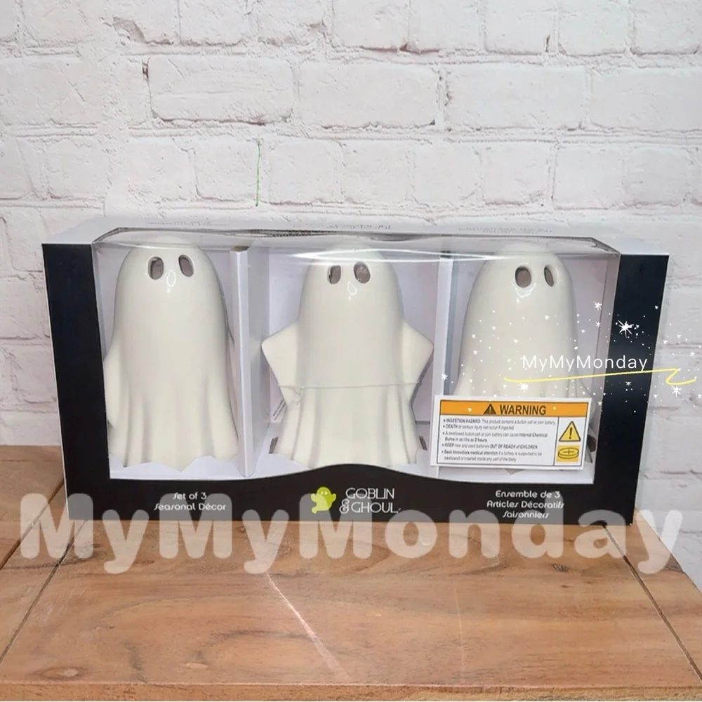 Halloween Goblin & Ghoul Ghost Set of 3 - Picture 1 of 4